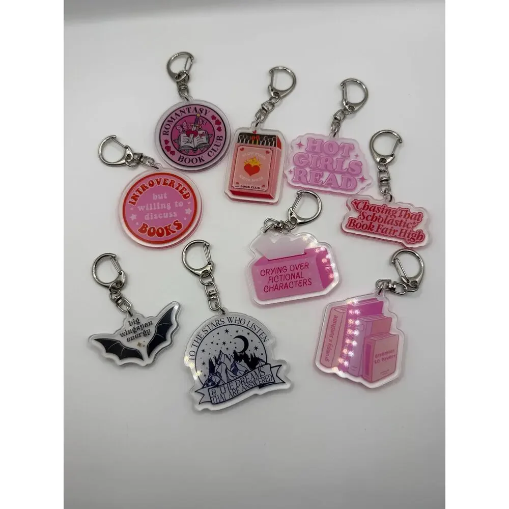 ACOTAR Quote Acrylic Keychain, Fantasy Reader Gift